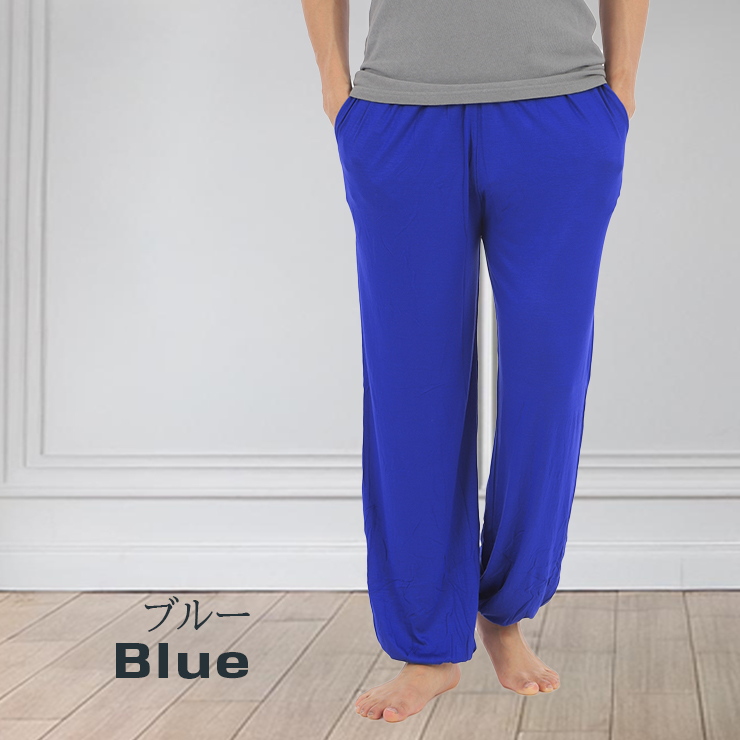 メンズ ヨガパンツ ポケット付き ヨガウエア サルエル風 ワイドパンツ ストレッチ ヨガウェア 大きいサイズ | ブランド登録なし | 12