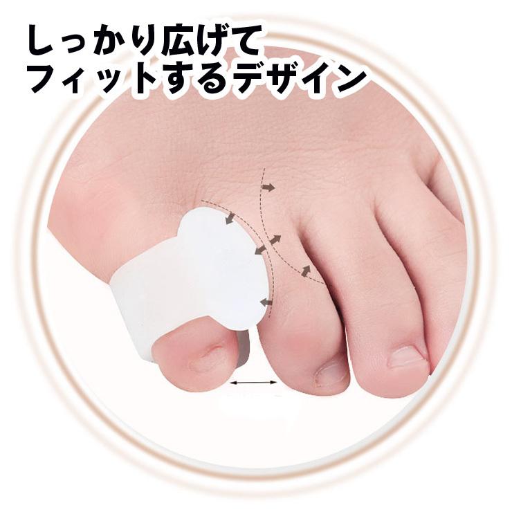 内反小趾サポーター セパレートタイプ フリーサイズ 水洗い可 足指 足指保護 ヘルス クッション 衝撃吸収 レディース メンズ 関連画像4
