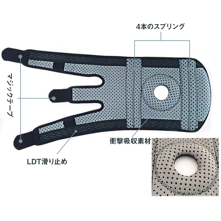 BOER スプリング入り 膝サポーター 膝サポート 1個入 | ブランド登録なし | 04
