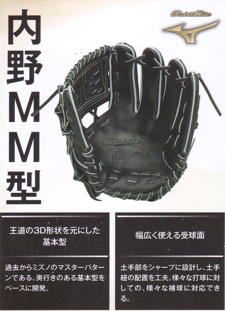 Global Elite 硬式グローブ 野球グローブ 限定 内野手用 軽い