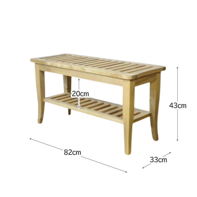 ベンチ 無垢材 天然木 北欧 ナチュラル 幅82cm 木製 棚付き 収納 玄関