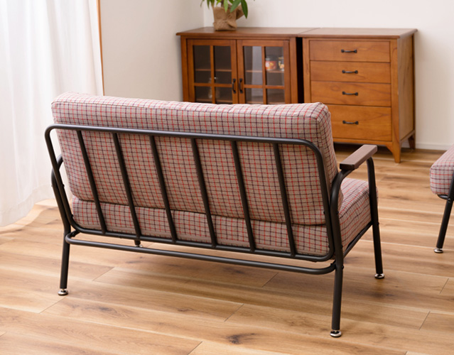 ソファー ソファ 2人掛け おしゃれ 二人掛け ポケットコイル レトロ