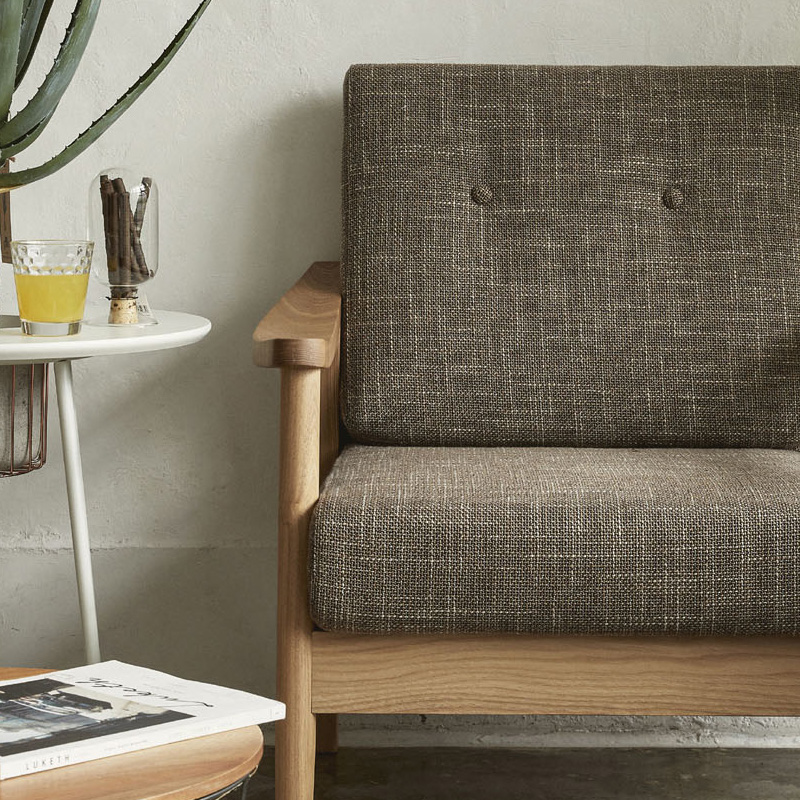 ソファ 1人掛け パーソナルソファ 木製ソファ 木製フレーム アッシュ材