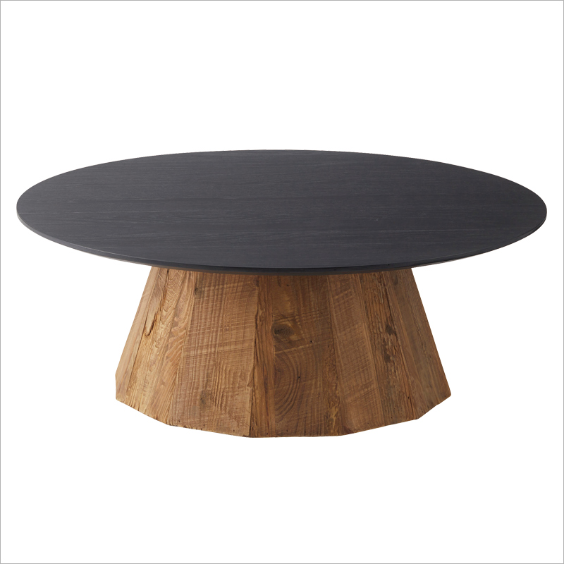 テーブル センターテーブル おしゃれ 丸 古材 天然木 木製