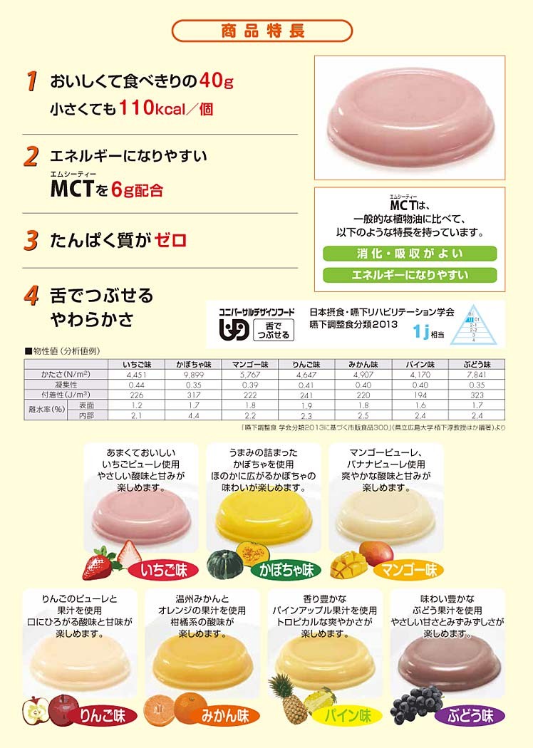 日清オイリオ 介護食 エネプリン パイン味 40g×24個 送料無料 : 日清