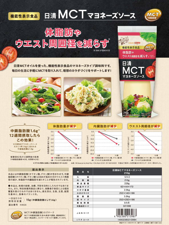 日清MCTマヨネーズソース　⑤本