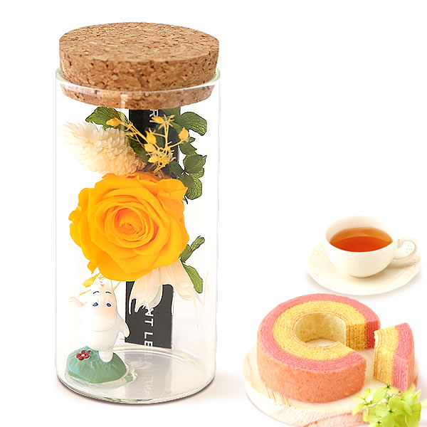 誕生日プレゼント お祝い プレゼント ムーミン ギフト 花 花とスイーツ プリザーブドフラワー 洋菓子 お菓子 バラ 女性 40代 50代 60代 70代 | おいもや | 06
