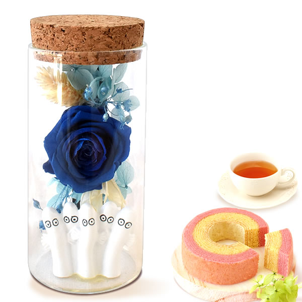 誕生日プレゼント お祝い プレゼント ムーミン ギフト 花 花とスイーツ プリザーブドフラワー 洋菓子 お菓子 バラ 女性 40代 50代 60代 70代 | おいもや | 07