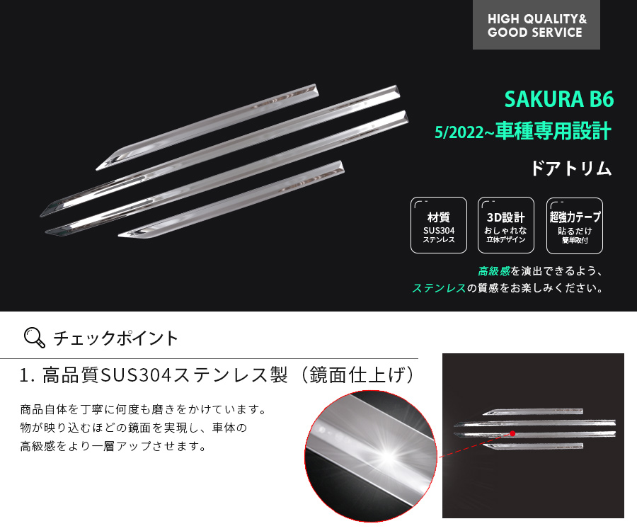 朽ちないサクラ　3点セット Vulcans 3点で1000円OFFクーポンあり】サクラ B6AW ドアポケット
