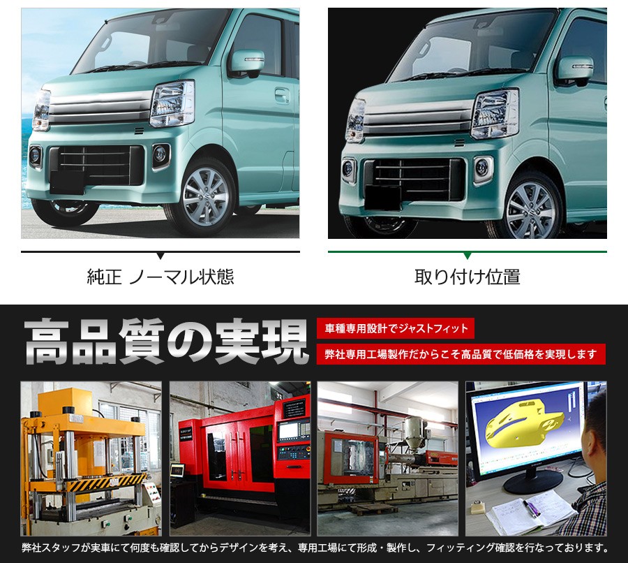 SALE スズキ エブリイワゴン DA17W 2/2015~ フロントフォグランプ