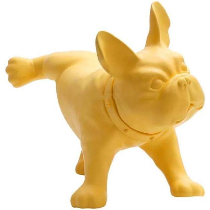犬 彫刻 放尿 フレンチブルドッグ ミニ 置物 像 現代 クリエイティブ PEプラスチック ペットシミュレーション犬 家の装飾 手工芸 品 白 38x17.5x35cm(15x7x14inc｜oioioi｜02