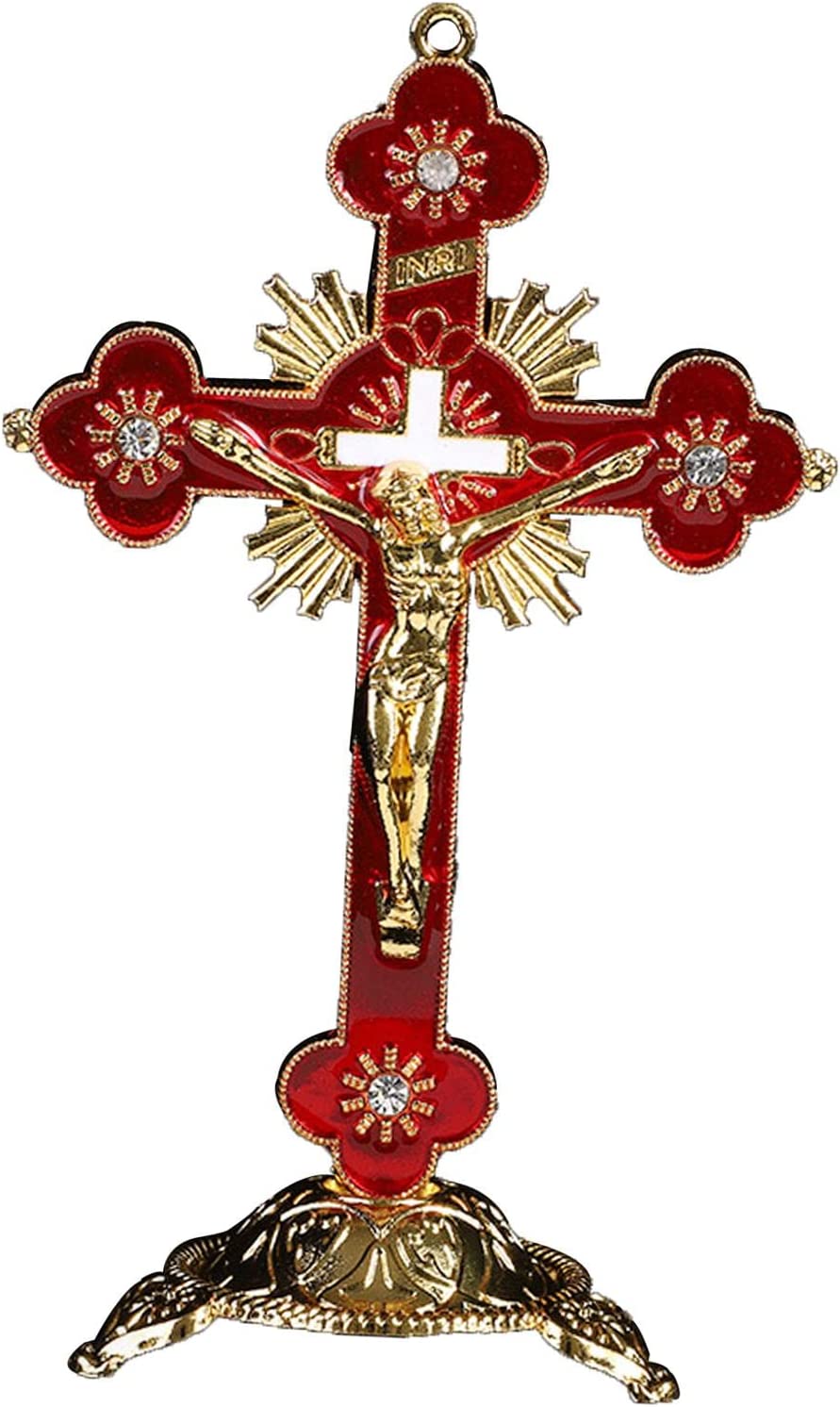 十字架の置物イエス・キリストの家の装飾のための十字像  白い｜oioioi｜02