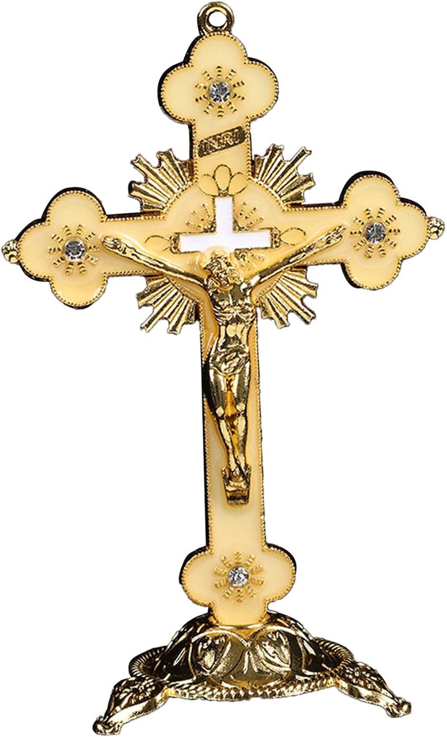 十字架の置物イエス・キリストの家の装飾のための十字像  白い｜oioioi｜03