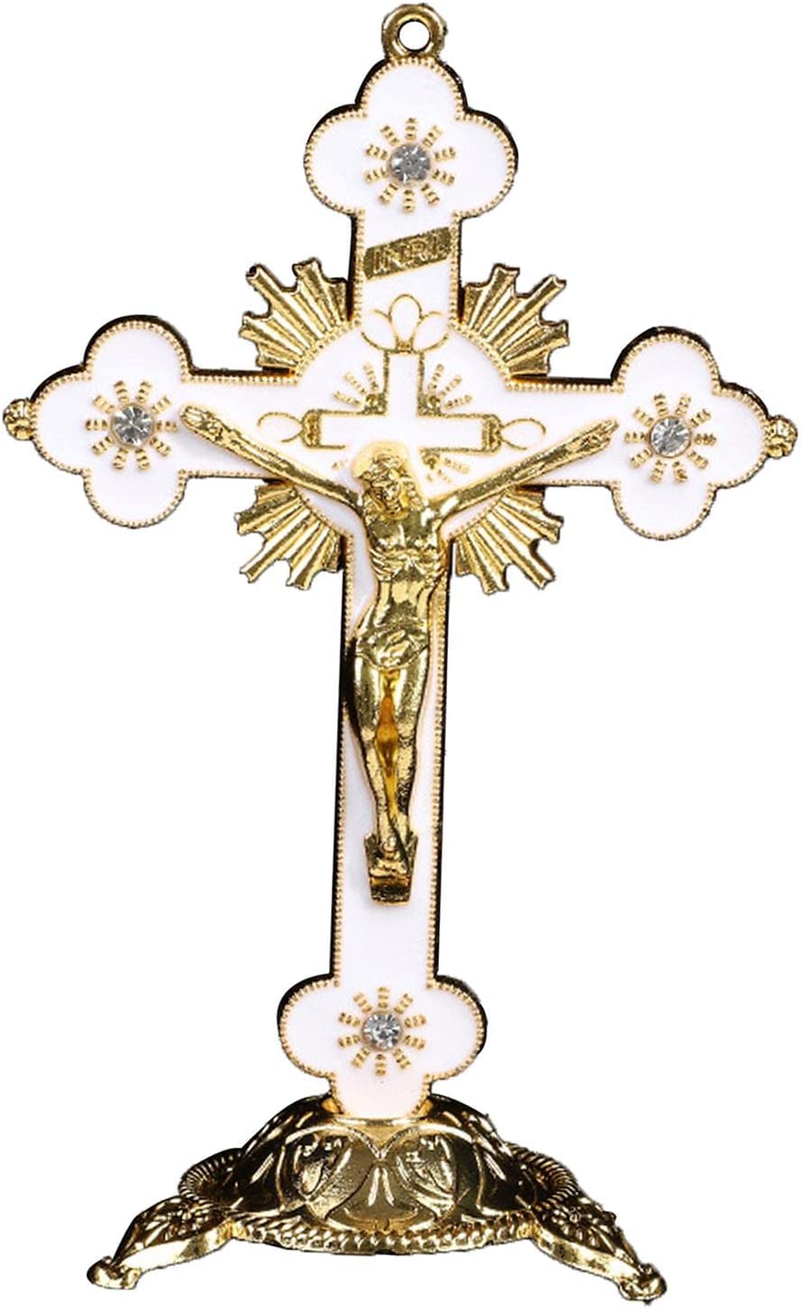 十字架の置物イエス・キリストの家の装飾のための十字像  白い｜oioioi｜04
