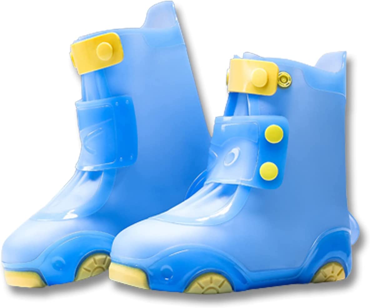 子供用防水シリコン靴カバー、滑り止め、耐摩耗性お手入れが簡単再利用可能、折りたたみ式靴カバー雨や泥に適しています｜oioioi｜02