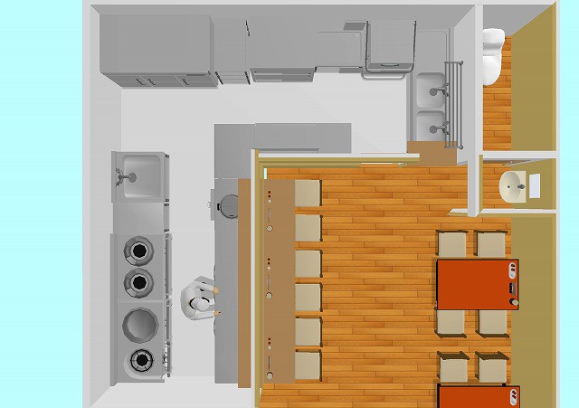 中華料理店 3D厨房レイアウト例 - 業務用厨房機器販売店おいしい厨房 - 通販 - Yahoo!ショッピング