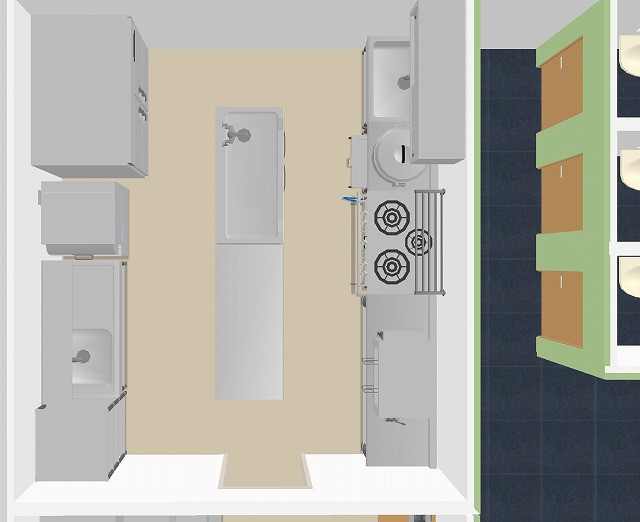 寿司屋 3D厨房レイアウト例 - 業務用厨房機器販売店おいしい厨房 - 通販 - Yahoo!ショッピング