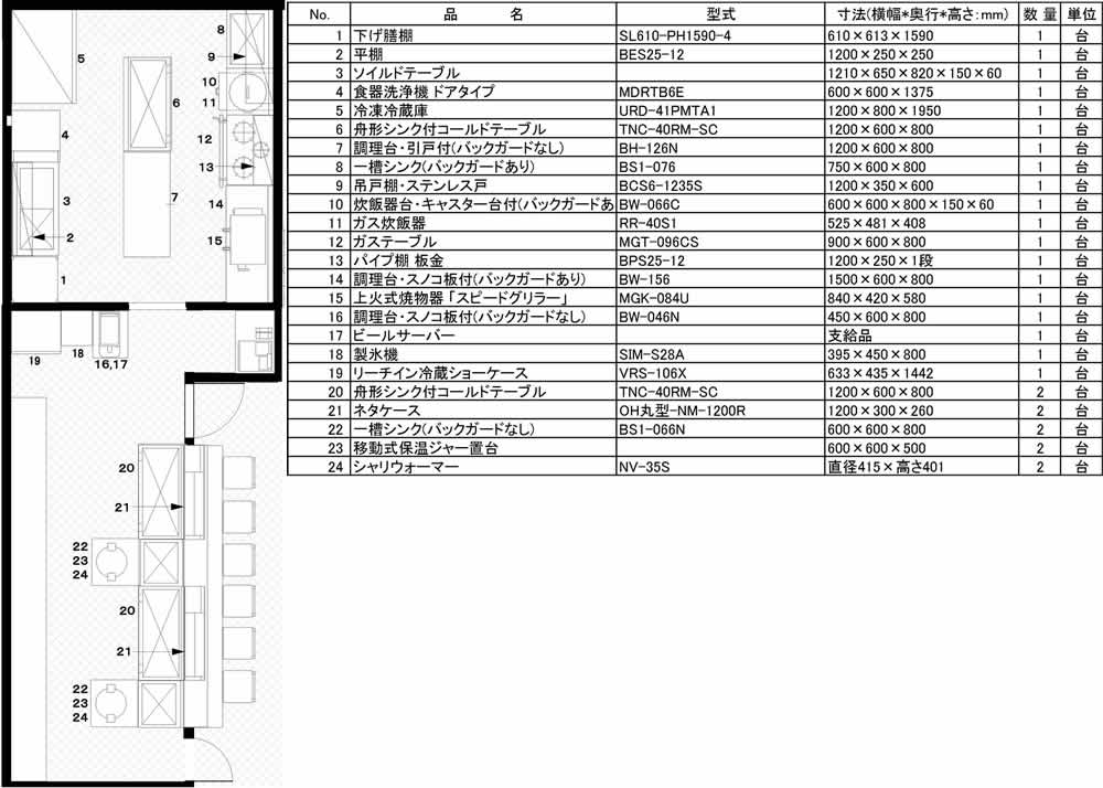 寿司屋 3D厨房レイアウト例 - 業務用厨房機器販売店おいしい厨房 - 通販 - Yahoo!ショッピング