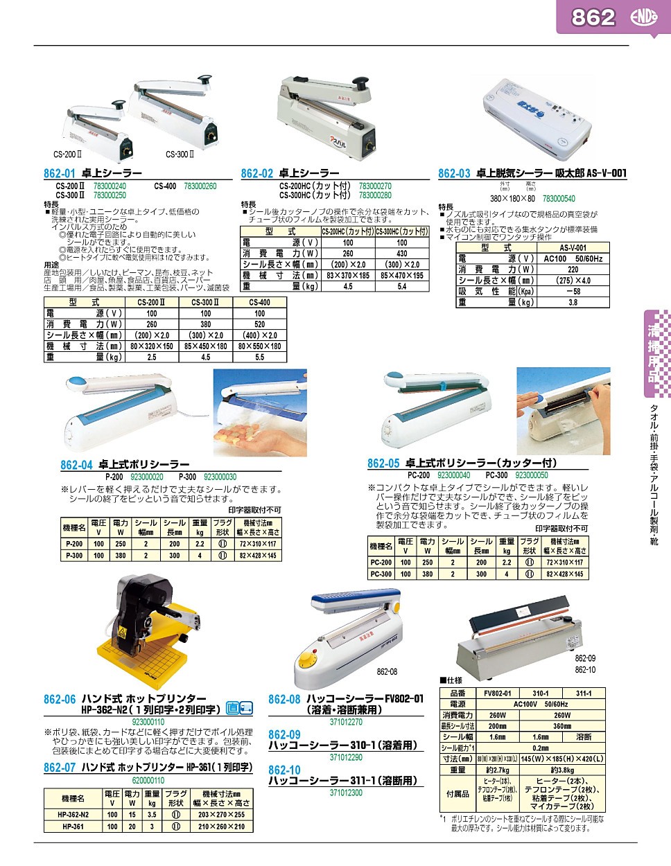 862-06 ハンド式 ホットプリンター HP-362-N2（1列印字・2列印字