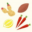 野菜と果物のグラッセ