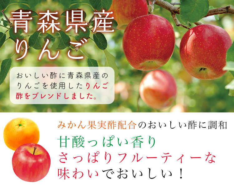 おいしい酢 青森りんご 日本自然発酵 900ml×1本 酢 調味料 飲む酢 フルーツビネガー 数量限定 果実酢 料理酢 ピクルス 酢の物 酢漬け 関連画像2