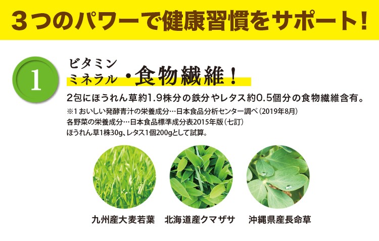 3つのパワーで健康習慣をサポート1