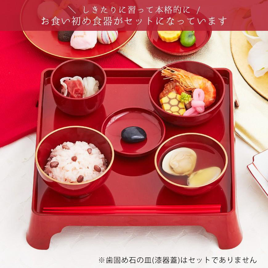 お祝い膳.com お食い初め 食器セット 日本料理神谷お食い初め膳 祝い鯛