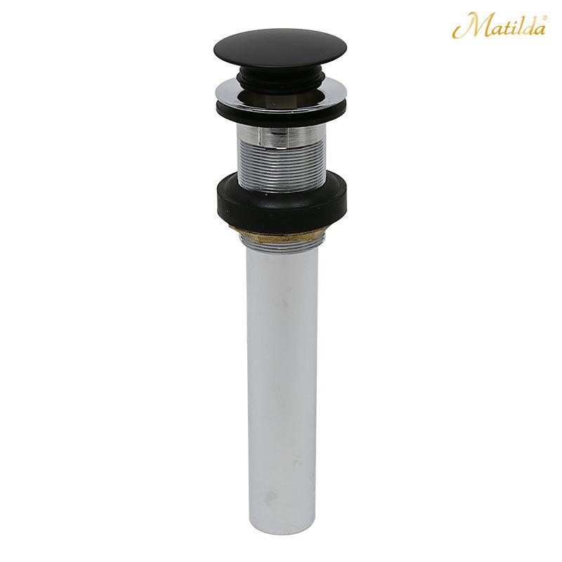 排水金具 32mm おしゃれ ミニマッシュ ポップアップ 排水栓 上部 洗面台 排水口金具 横穴無し 洗面ボウル 白 黒 Matilda | Mathilda | 01