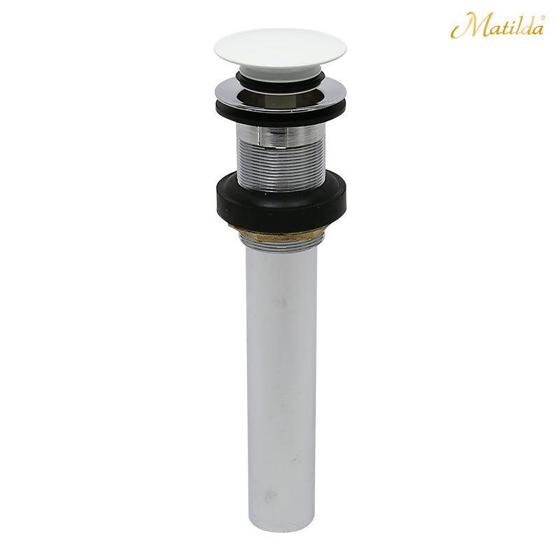 排水金具 32mm おしゃれ ミニマッシュ ポップアップ 排水栓 上部 洗面台 排水口金具 横穴無し 洗面ボウル 白 黒 Matilda | Mathilda | 02