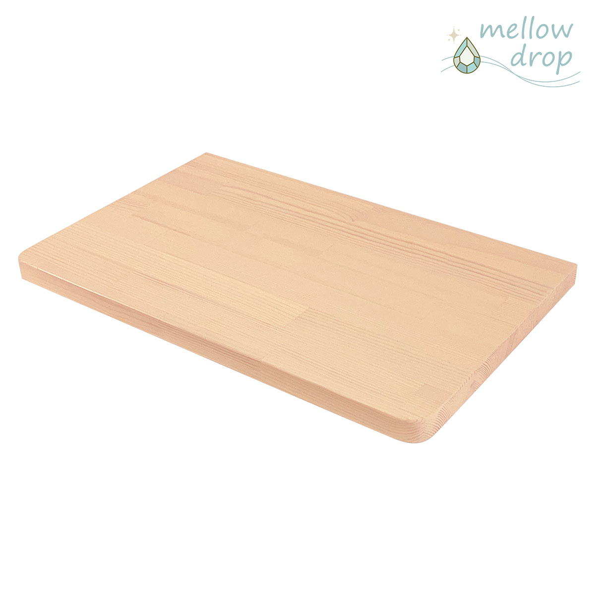 天板 カウンター 棚板 おしゃれ 木製 DIY 造作カウンター 飾り棚 mellow drop メロウ・ドロップ W500×D320×H25（開口無し） MDC-K2_2