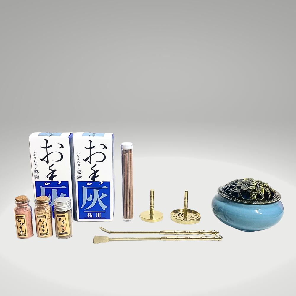 香道具　火道具セット(黒檀) 火道具7点セット(黒檀銀製) – 香十オンラインショップ