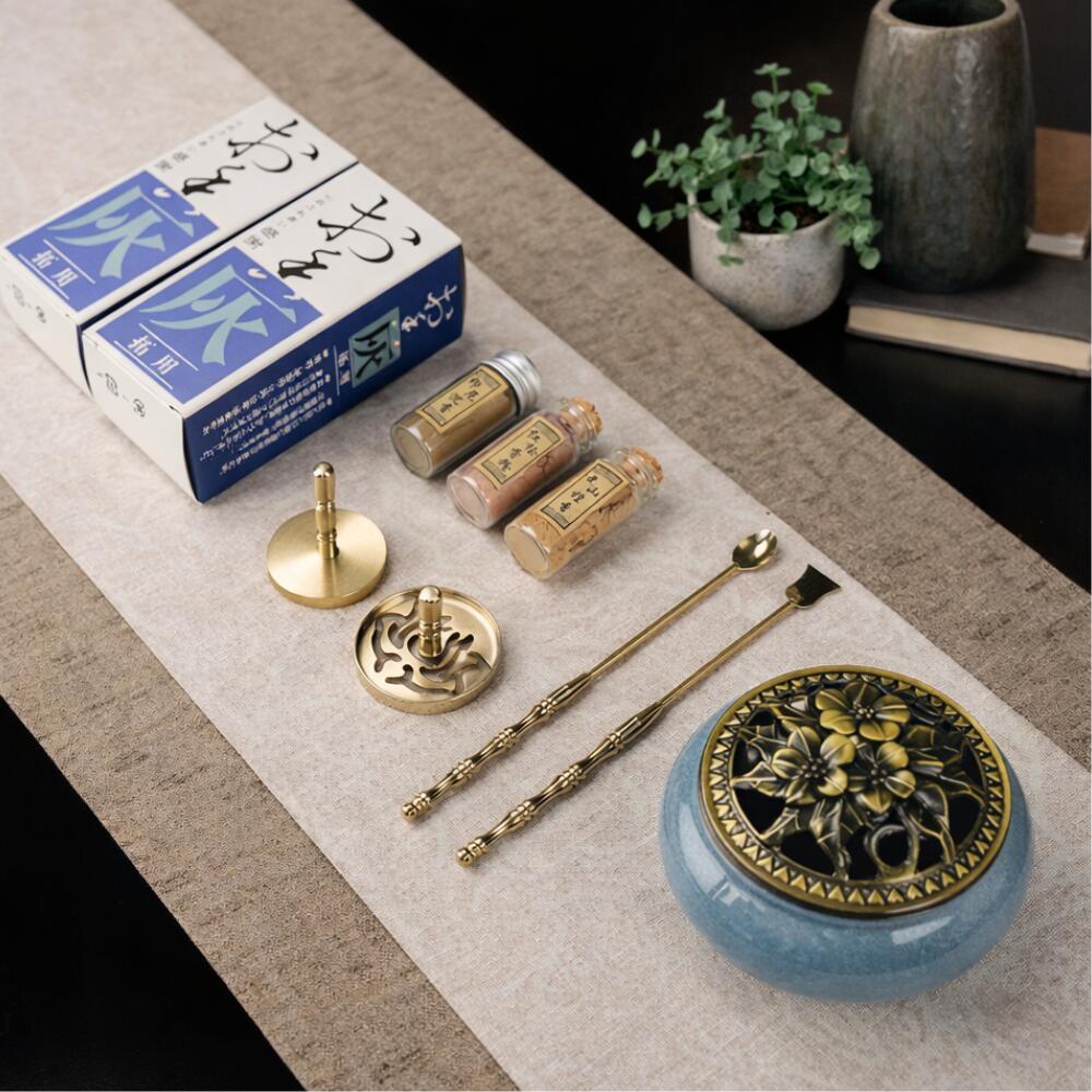 香道具スターターキット セット 香粉3種 紅檜 白檀 沈香 中国 本場