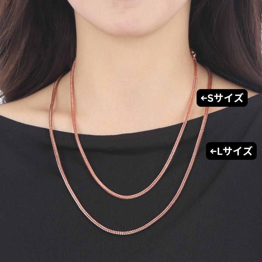 レッドスピネルネックレスボタンカットシルバーアジャスター5センチ