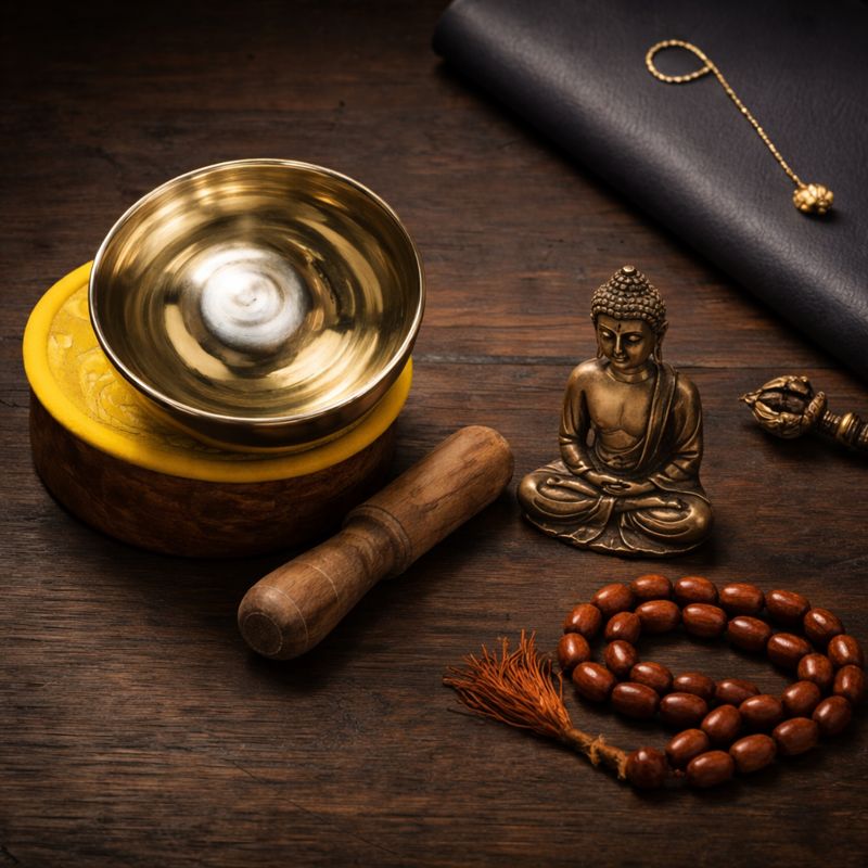 シンギングボウル おりん ネパール シンプルなデザイン 深い音色