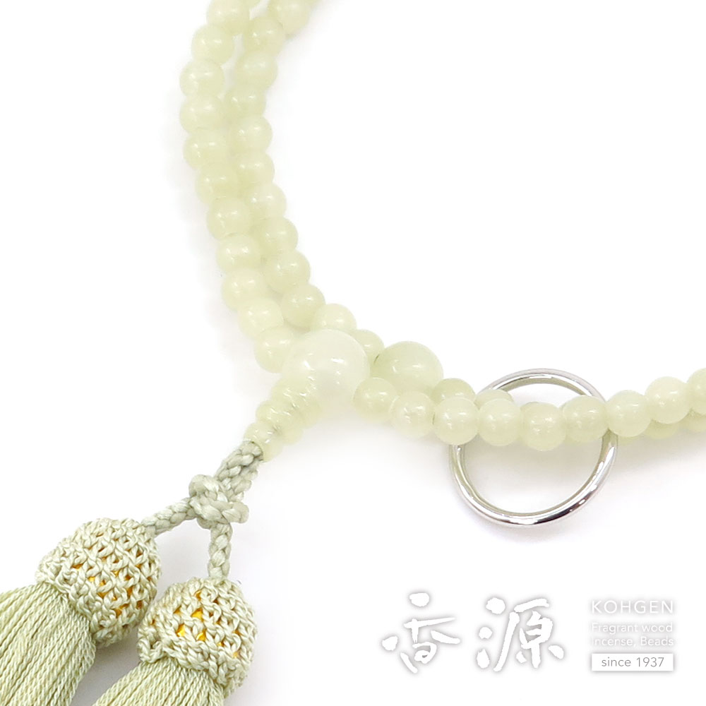 女性用の数珠 グリーンオニキス 8寸曹洞宗 共仕立て｜ojuzu｜06