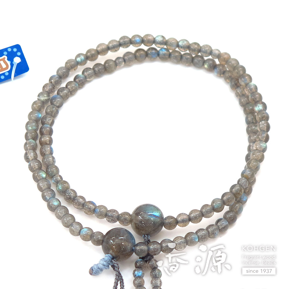 女性用の数珠　ラブラドライト 8寸法華 共仕立て 限定品｜ojuzu｜03