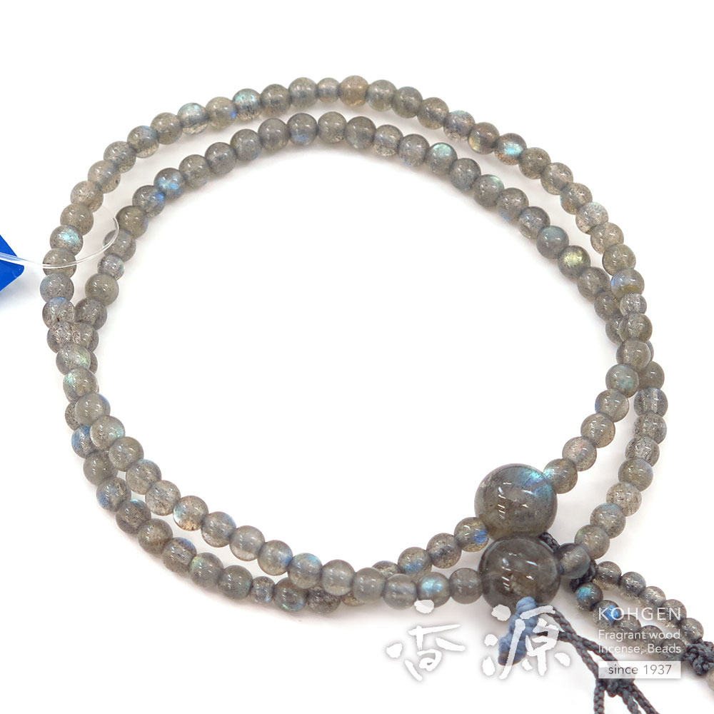 女性用の数珠　ラブラドライト 8寸法華 共仕立て 限定品｜ojuzu｜04