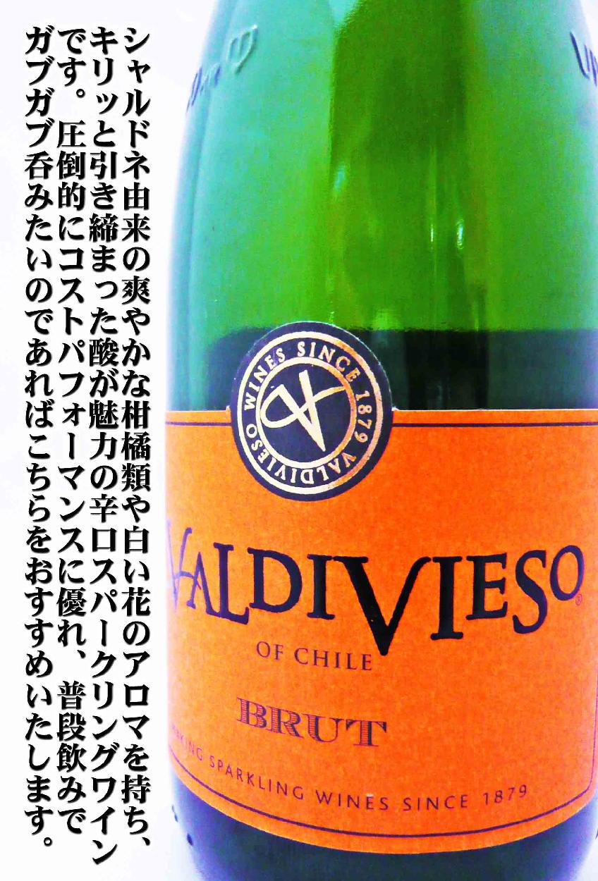 ワイン バルディビエソ ブリュット ハーフ 375ml チリ・スパークリング sparkling :30130:岡田屋酒店 - 通販 -  Yahoo!ショッピング