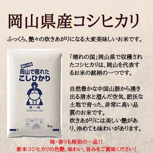 5年産 お米 5kg コシヒカリ 岡山県産 (5kg×1袋) 米 お米 送料無料