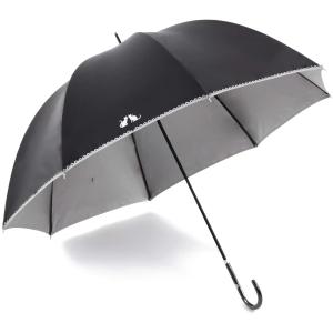 日傘 完全遮光 遮光率 100% 長傘 かわいい 深張 ドーム型 花柄 猫柄 遮熱 涼しい UVカッ...