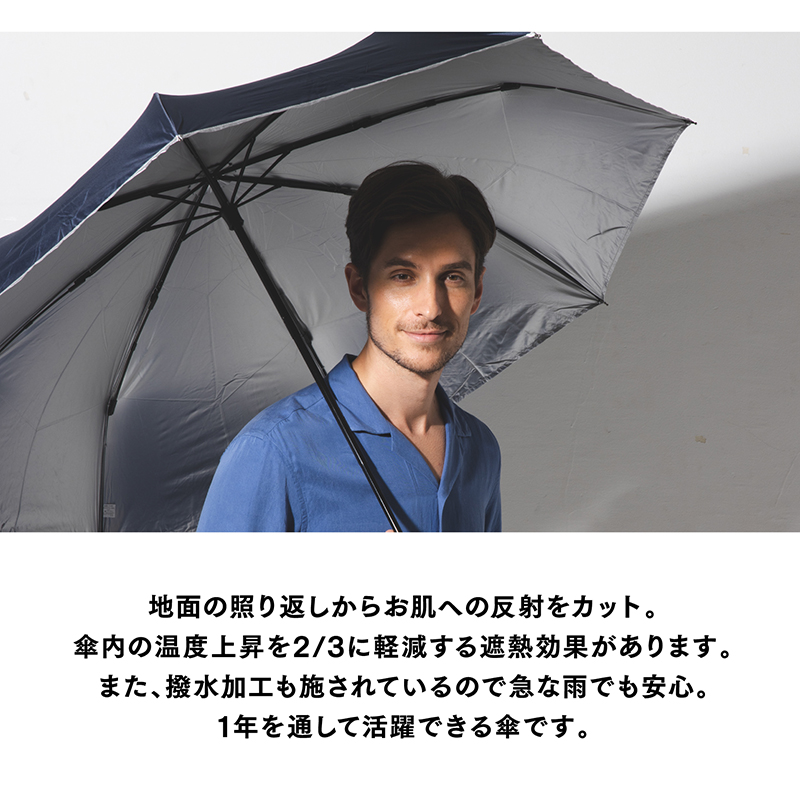 大きな傘 日傘 ギフト 折りたたみ傘 メンズ 遮熱 完全遮光 UVカット 
