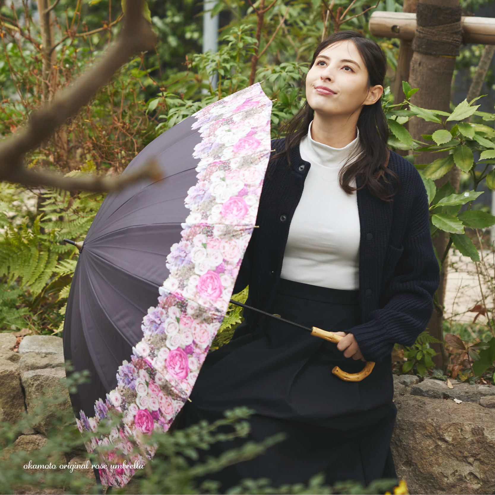 Amazon | 折りたたみ傘 赤いバラ 薔薇 花柄 日傘 折り畳み傘