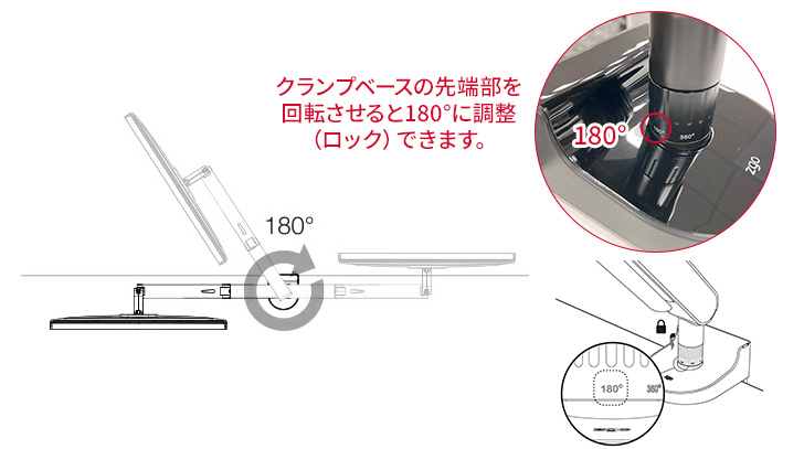 オカムラCruise(クルーズ)　クランプディスプレイアーム ※4本セット クルーズCタイプ ディスプレイアームの掟！？ その2 - 創和