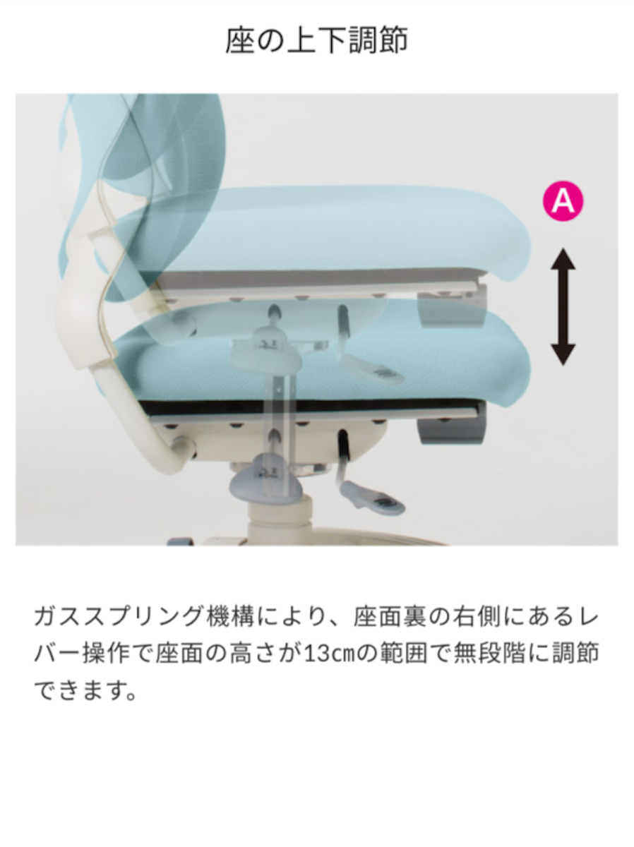 オカムラ Okamura 学習椅子 黒 ブラック テクノキッズチェア ステラ オカムラ テクノキッズチェア ステラ ソフトレザータイプ 学習