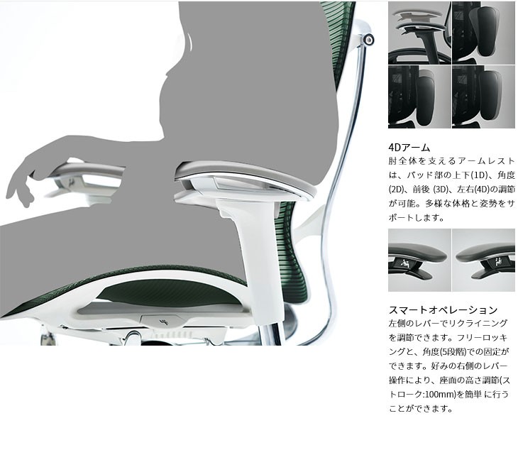 りさせて オカムラ コンテッサセコンダ チェア cc4dge EXハイ 小型ヘッドレスト 固定肘 座クッション ランバーサポートあり ハンガーあり ナイロンキャスター オカムラ公式ショップ PayPayモール店 - 通 サイズ