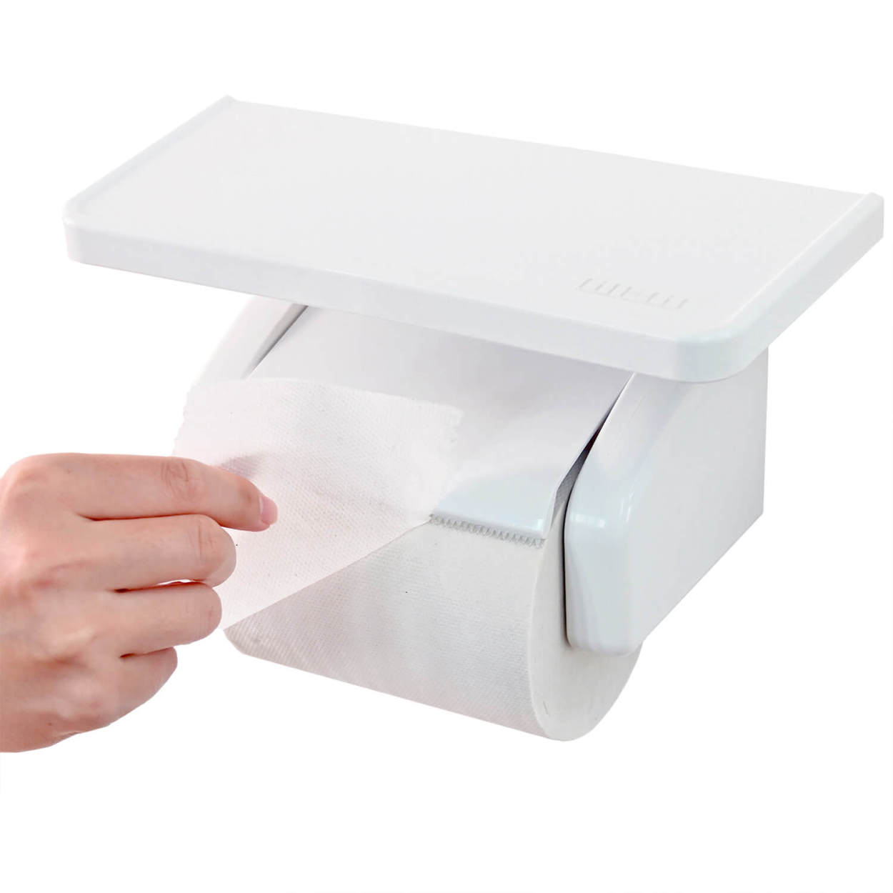 棚付き トイレットペーパーホルダー 我が家べんり化計画 ワンタッチペーパーホルダー 紙巻器 芯なし ペーパーカッター コストコ 両面テープ付 スマホ置き 業務用品通販 オカプロ 通販 Yahoo ショッピング