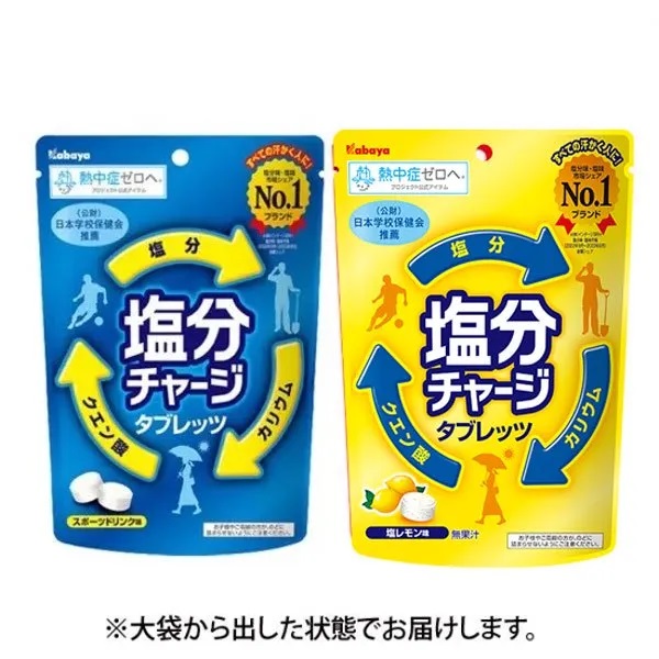カバヤ食品 塩分チャージタブレッツ 500粒 大容量 2種アソート(塩
