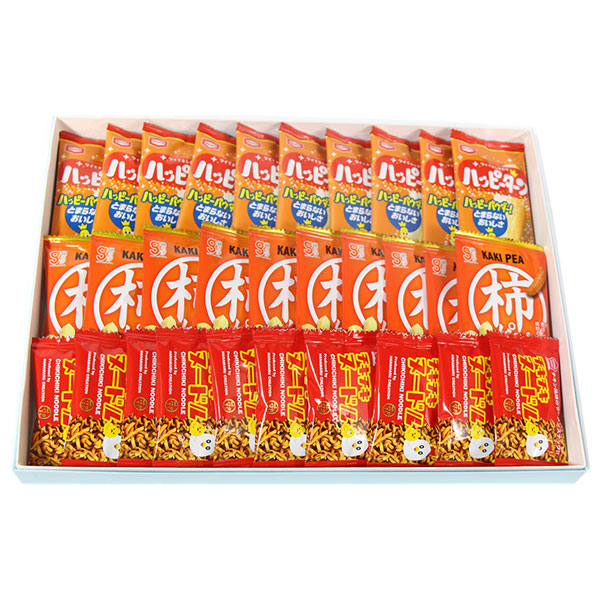 れ*☆様 【破格】お菓子まとめ売り超大量 ボンボンハッピーターン等 お菓子 ギフト ハッピーターンが入ったプチお菓子セット【3種・計30コ