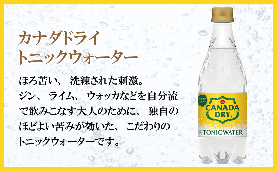 カナダドライ トニックウォーター 500ml 48本 （24本×2ケース） PET