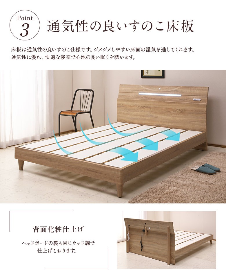 アンティーク調ベッド ヴィンテージ風 シングルベッド ダメージ加工